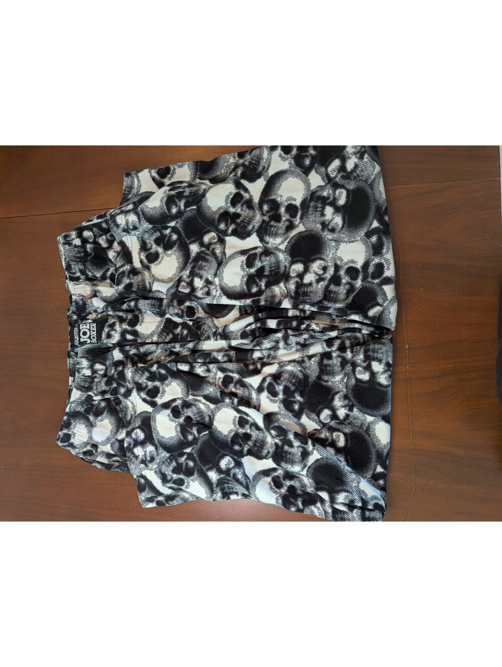 Joe Boxer Skull Print Fleece Lounge Pants Pajama Pants XL Halloween Goth
